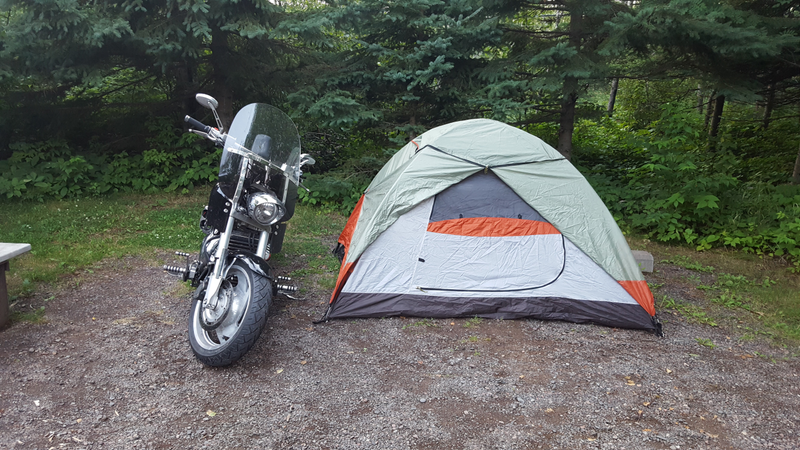 Camping on the north shore of Lake Superior